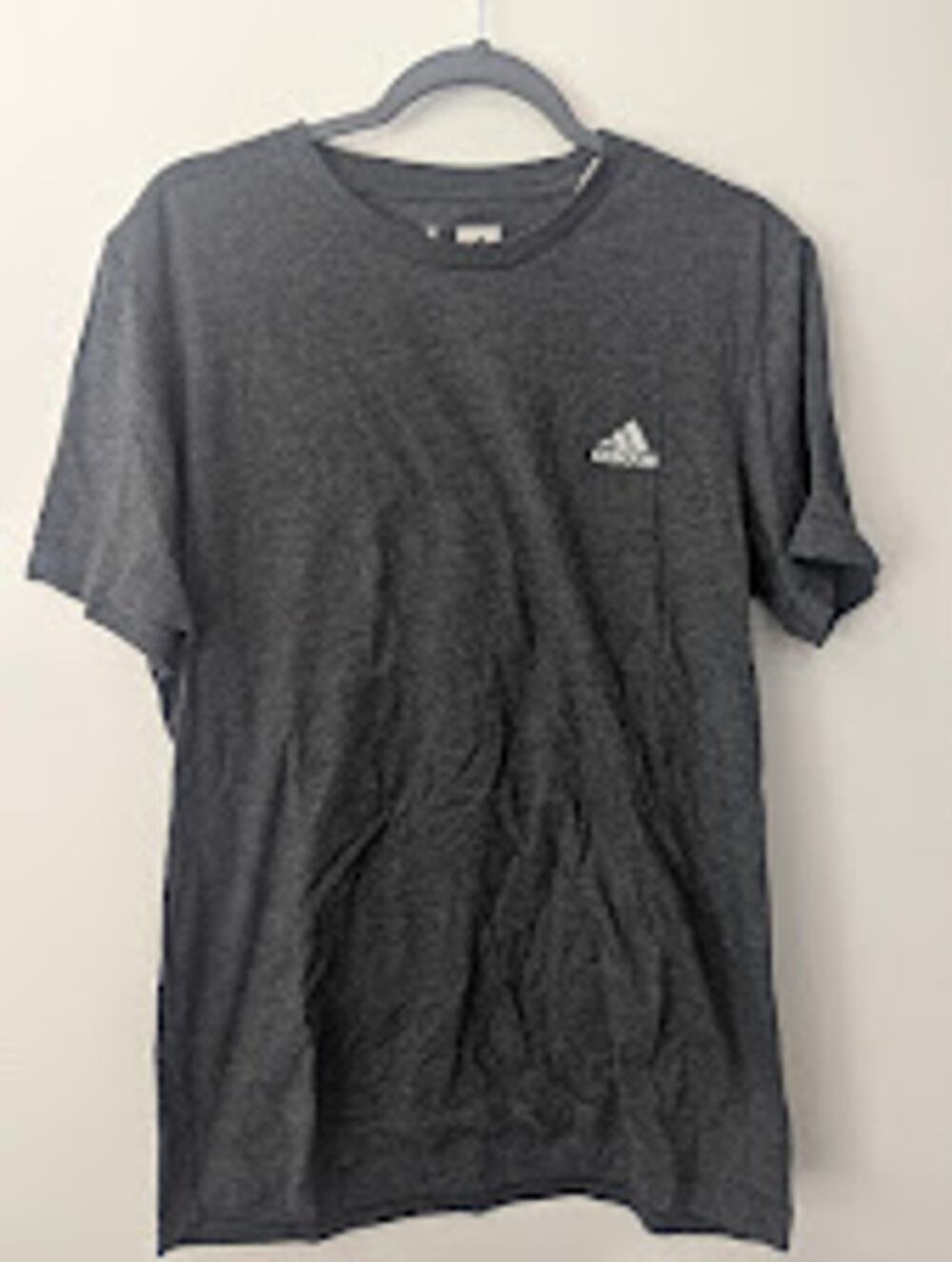 Adidas Men’s Large Dark Gray Athletic T-Shirt Casual Activewear Tee